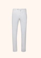 Pantaloni bianco ottico Kiton da uomo, in cotone 1