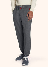 Pantaloni grigio medio Kiton da uomo, in cashmere 2