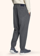Pantaloni grigio medio Kiton da uomo, in cashmere 3