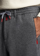 Pantaloni grigio medio Kiton da uomo, in cashmere 4