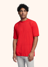 Mauro - T-Shirt rosso Kiton da uomo, in cotone 2