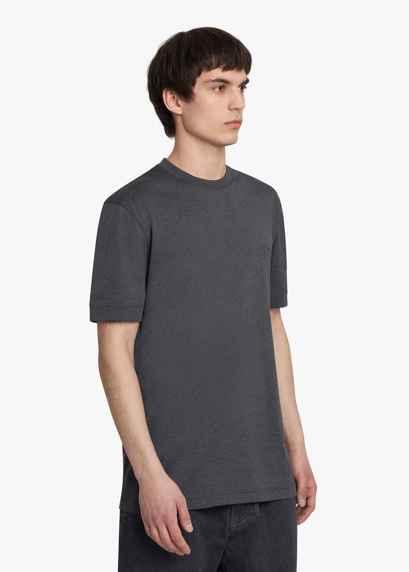 T-Shirt grigio scuro KNT, in cotone 2