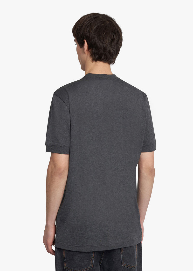 T-Shirt grigio scuro KNT, in cotone 3