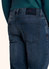 Pantaloni indaco Kiton da uomo, in cotone 4