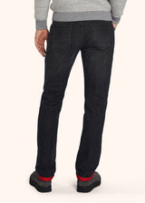 Pantaloni nero Kiton da uomo, in cotone 3