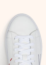 Scarpa Sneakers bianco/piombo Kiton da uomo, in calfskin 4